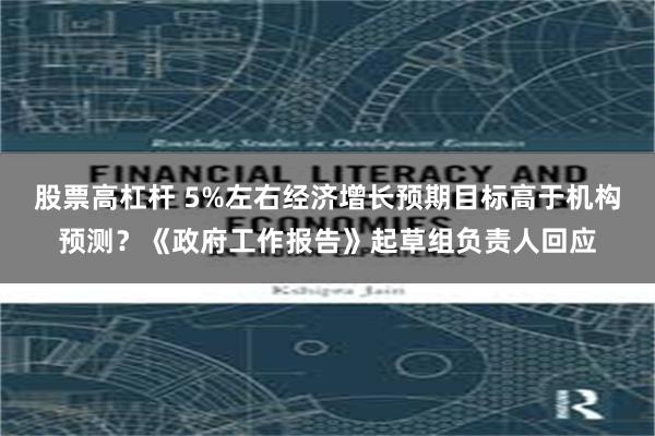 股票高杠杆 5%左右经济增长预期目标高于机构预测？《政府工作报告》起草组负责人回应