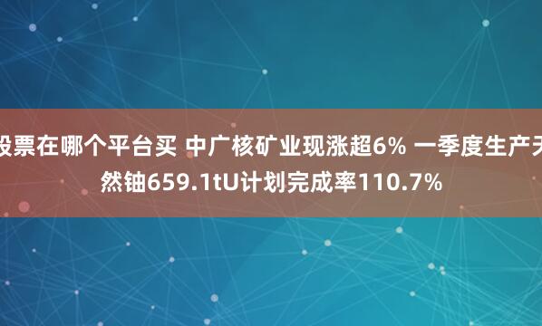 股票在哪个平台买 中广核矿业现涨超6% 一季度生产天然铀659.1tU计划完成率110.7%